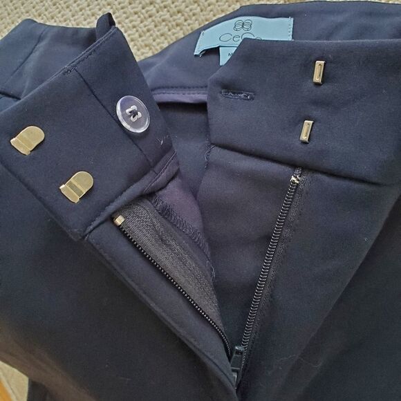 CeCe Stretch Twill Straight-Leg Pants Size 2 - Picture 10 of 12